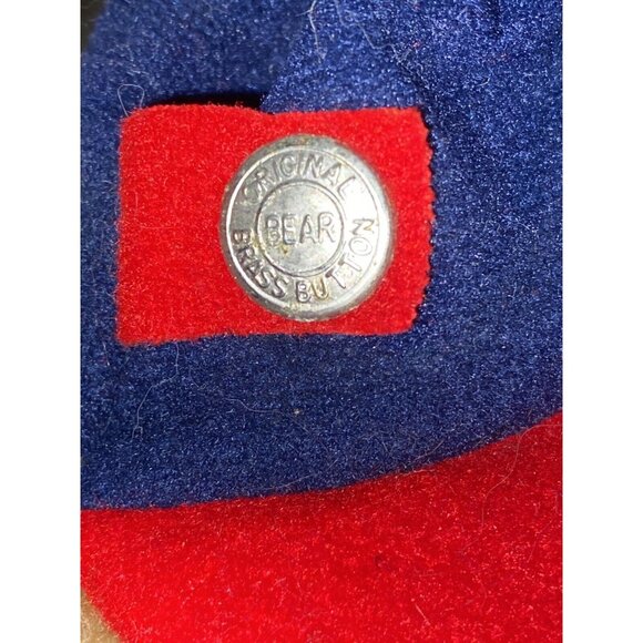 Vtg 1996Pickford Brass Button Bears TULLY Sweater Hat Cap Tousled Moveable Limbs - Picture 8 of 13